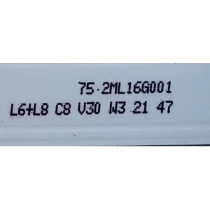 KIT DE LED'S PARA TV SAMSUNG ( 3 PZ ) / NUMERO DE PARTE HRS-H535-0430000-0310-3030-12.5-N-V11 / 75.2ML16G001 / L6+L8 C8 V30 W3 21 47 / 17616 / PANEL CY-BA043HGER1 / MODELO UE43AU7172U